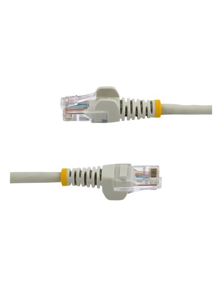 StarTech.com Cable de 3m Gris de Red Fast Ethernet Cat5e RJ45 sin Enganche - Cable Patch Snagless