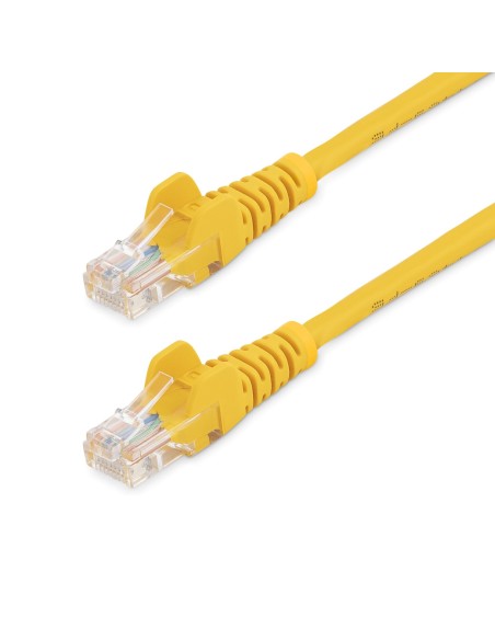 StarTech.com Cable de 3m Amarillo de Red Fast Ethernet Cat5e RJ45 sin Enganche - Cable Patch Snagless StarTech.com Cable de 3m Amarillo de Red Fast Ethernet Cat5e RJ45 sin Enganche - Cable Patch Snagless