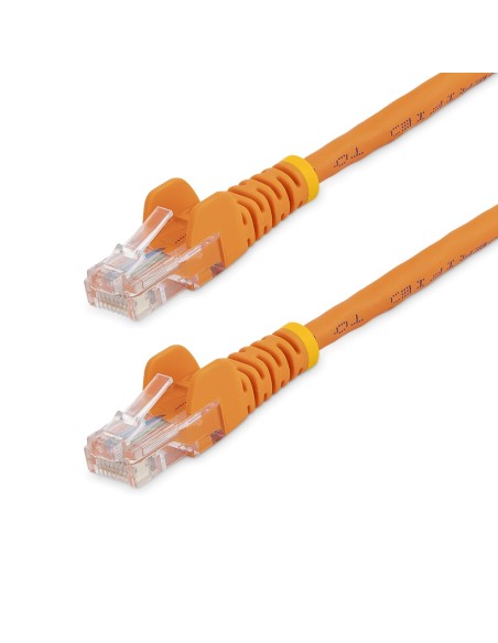 StarTech.com Cable de Red de 0,5m Naranja Cat5e Ethernet RJ45 sin Enganches StarTech.com Cable de Red de 0,5m Naranja Cat5e Ethernet RJ45 sin Enganches