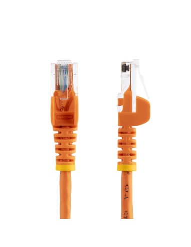 StarTech.com Cable de Red de 5m Naranja Cat5e Ethernet RJ45 sin Enganches