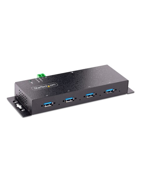 StarTech.com Hub Industrial USB 3.0 de 5Gbps de 4 Puertos - Concentrador USB con Protección de Picos y Descargas ESD - Ladrón StarTech.com Hub Industrial USB 3.0 de 5Gbps de 4 Puertos - Concentrador USB con Protección de Picos y Descargas ESD - Ladrón