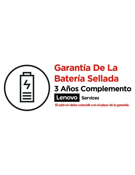 Lenovo 3Y Sealed Battery Replacement 1 licencia(s) 3 año(s)