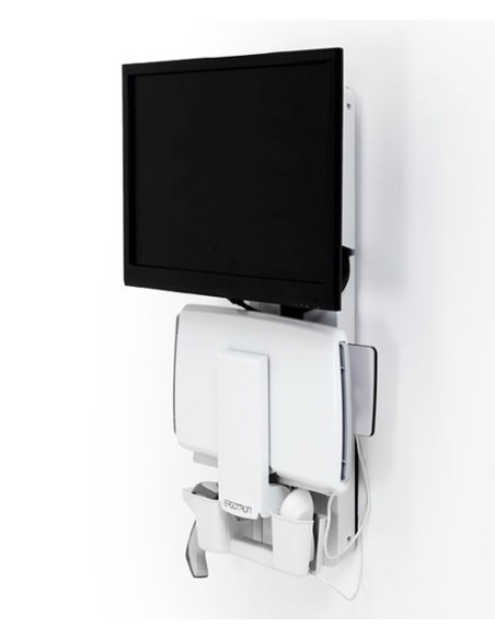 Ergotron 61-080-062 soporte para monitor 61 cm (24") Pared Blanco