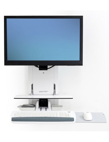 Ergotron 61-080-062 soporte para monitor 61 cm (24") Pared Blanco