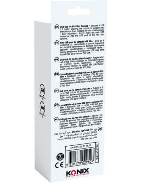 Konix KX PS5 SLIM USB HUB