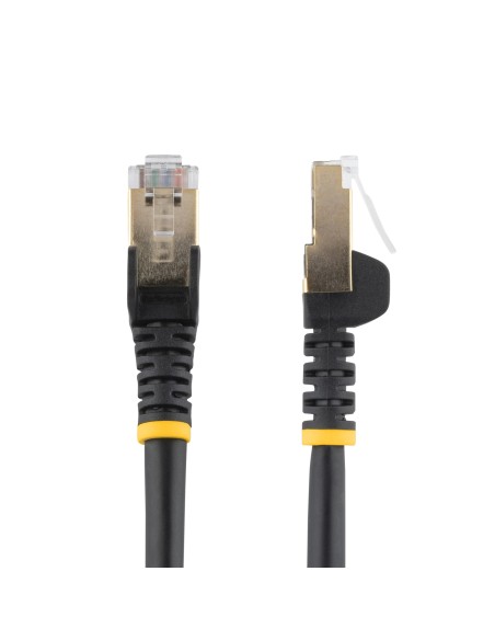 StarTech.com Cable de 1,5m de Red Ethernet Cat6a Negro sin Enganches con Alambre de Cobre StarTech.com Cable de 1,5m de Red Ethernet Cat6a Negro sin Enganches con Alambre de Cobre