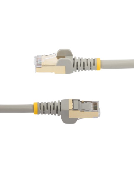 StarTech.com Cable de 2m de Red Ethernet RJ45 Cat6a Blindado STP - Cable sin Enganche Snagless - Gris StarTech.com Cable de 2m de Red Ethernet RJ45 Cat6a Blindado STP - Cable sin Enganche Snagless - Gris