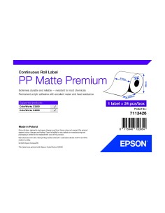 Epson 7113426 etiqueta de impresora Blanco Etiqueta para impresora autoadhesiva