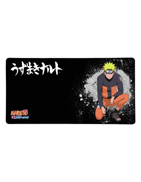 Konix Naruto KX MOUSEPAD XXL BLACK Alfombrilla de ratón para juegos Negro, Naranja