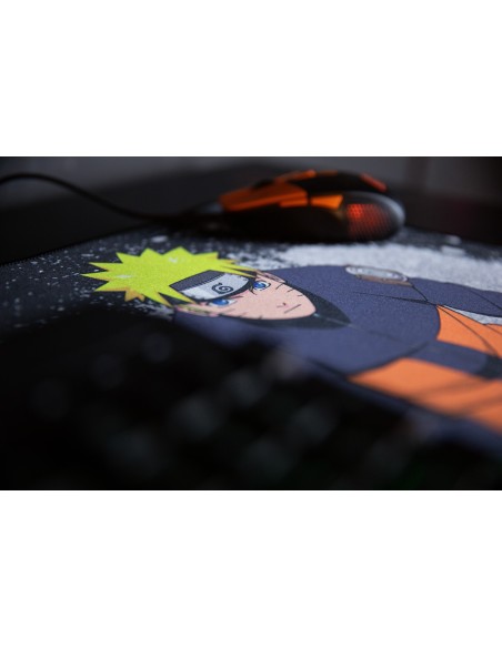 Konix Naruto KX MOUSEPAD XXL BLACK Alfombrilla de ratón para juegos Negro, Naranja
