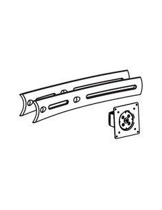 Ergotron DS100 Crossbar Extender, Short Negro