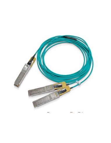 Nvidia MFS1S50-H015V Cable de fibra óptica e InfiniBand 15 m QSFP56 2x QSFP56 Azul