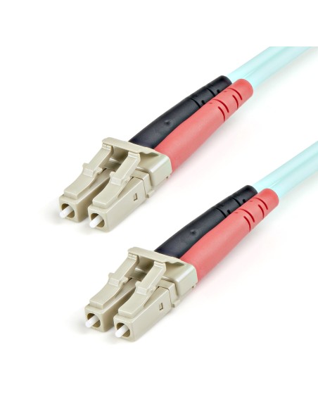StarTech.com Cable de 1m de Fibra Óptica Multimodo OM3 LC a LC UPC - Full Duplex 50 125µm - para Redes de 100G - LOMMF VCSEL - StarTech.com Cable de 1m de Fibra Óptica Multimodo OM3 LC a LC UPC - Full Duplex 50 125µm - para Redes de 100G - LOMMF VCSEL -