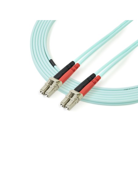 StarTech.com Cable de 2m de Fibra Óptica Multimodo OM3 LC a LC UPC - Full Duplex 50 125µm - para Redes de 100G - LOMMF VCSEL - StarTech.com Cable de 2m de Fibra Óptica Multimodo OM3 LC a LC UPC - Full Duplex 50 125µm - para Redes de 100G - LOMMF VCSEL -