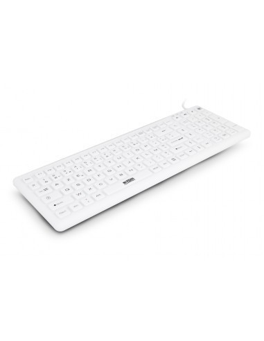 Urban Factory AKB69UF teclado Médico USB QWERTY Español Blanco