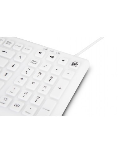 Urban Factory AKB69UF teclado Médico USB QWERTY Español Blanco