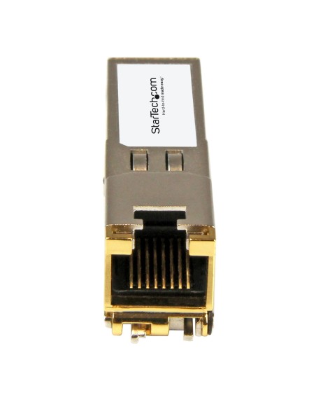 StarTech.com Módulo Transceptor SFP Compatible con el Modelo SFP-1G-T de Arista Networks - 1000BASE-T - SFP a RJ45 Cat6   Cat5e StarTech.com Módulo Transceptor SFP Compatible con el Modelo SFP-1G-T de Arista Networks - 1000BASE-T - SFP a RJ45 Cat6   Cat5e