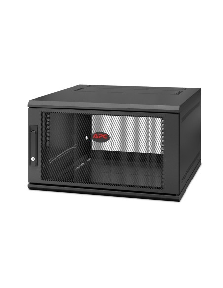 APC NetShelter WX 6U Single Hinged Wall-mount Enclosure 600mm Deep Bastidor de pared Negro