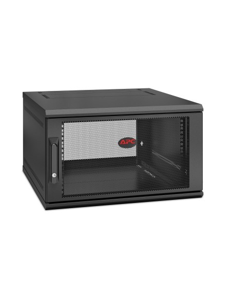 APC NetShelter WX 6U Single Hinged Wall-mount Enclosure 600mm Deep Bastidor de pared Negro