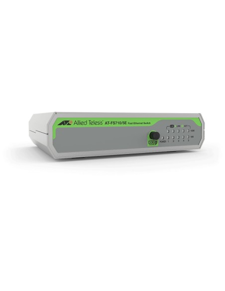 Allied Telesis FS710 5E No administrado Fast Ethernet (10 100) Verde, Gris