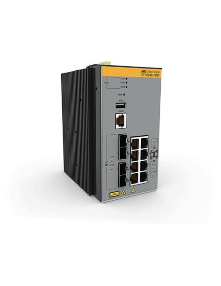 Allied Telesis AT-IE340-12GT-80 Gestionado L3 Gigabit Ethernet (10 100 1000) Gris