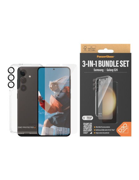 PanzerGlass 3-in-1 Bundle Glas, Case, Cam Protector de pantalla Samsung 1 pieza(s)