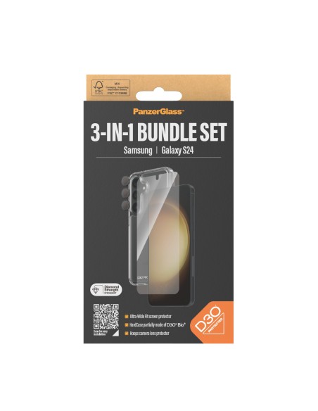 PanzerGlass 3-in-1 Bundle Glas, Case, Cam Protector de pantalla Samsung 1 pieza(s)