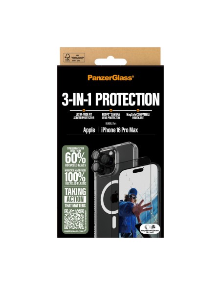 PanzerGlass PG 3-in-1 Bundle iPhone 16P 6.9Inch Protector de pantalla Apple 1 pieza(s)
