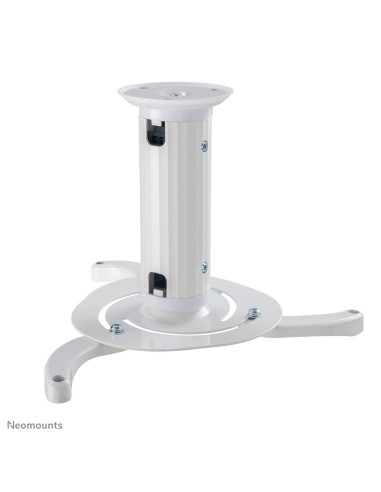 Neomounts BEAMER-C80WHITE Soporte de techo para proyector - alt. 13-20 cm - movimiento completo