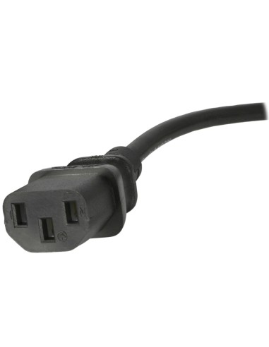 StarTech.com Cable de 1m (3 pies) de Alimentación de Ordenador para el Reino Unido UK, BS1363 a C13, 18AWG, 10A 250V, Cable