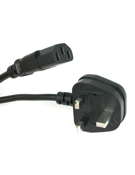 StarTech.com Cable de 1m (3 pies) de Alimentación de Ordenador para el Reino Unido UK, BS1363 a C13, 18AWG, 10A 250V, Cable StarTech.com Cable de 1m (3 pies) de Alimentación de Ordenador para el Reino Unido UK, BS1363 a C13, 18AWG, 10A 250V, Cable