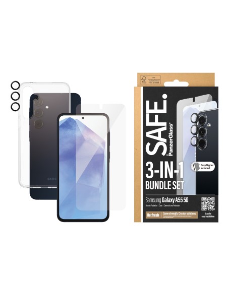 PanzerGlass SAFE. by 3-in-1 Samsung New A55 5G Protector de pantalla 1 pieza(s)
