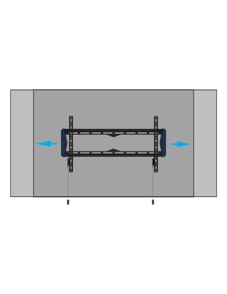 B-Tech Elements Fixed 600 Flat 2,03 m (80") Pared Negro, Azul