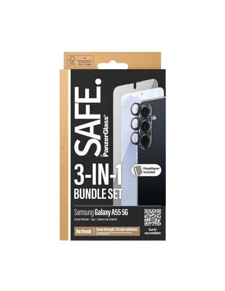 PanzerGlass SAFE. by 3-in-1 Samsung New A55 5G Protector de pantalla 1 pieza(s)