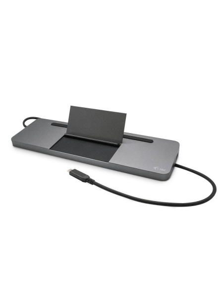 i-tec Metal SB-C Ergonomic 4K 3x Display Docking Station with Power Delivery 85 W + Universal Charger 100 W
