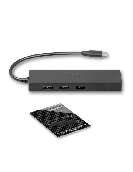 i-tec Advance USB-C Slim Passive HUB 3 Port + Gigabit Ethernet Adapter i-tec Advance USB-C Slim Passive HUB 3 Port + Gigabit Ethernet Adapter