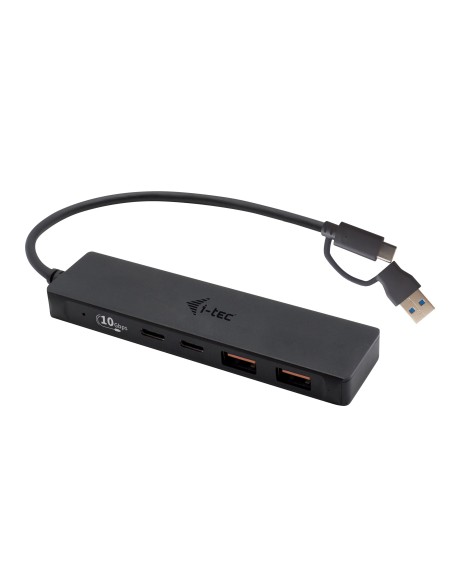 i-tec Metal USB-A USB-C HUB 2x USB 3.0 + 2x USB-C (10 Gbps) i-tec Metal USB-A USB-C HUB 2x USB 3.0 + 2x USB-C (10 Gbps)