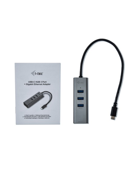 i-tec Metal USB-C HUB 3 Port + Gigabit Ethernet Adapter i-tec Metal USB-C HUB 3 Port + Gigabit Ethernet Adapter