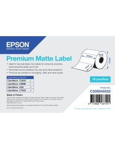 Epson Premium Matte Label - Die-cut Roll  102mm x 76mm, 440 labels