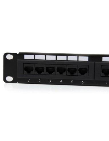 StarTech.com Panel de Parcheo 1U Cat6 110 con 24 Puertos para Montaje en Rack
