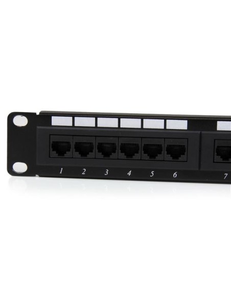 StarTech.com Panel de Parcheo 1U Cat6 110 con 24 Puertos para Montaje en Rack