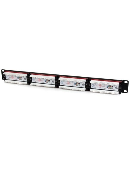 StarTech.com Panel de Parcheo 1U Cat6 110 con 24 Puertos para Montaje en Rack