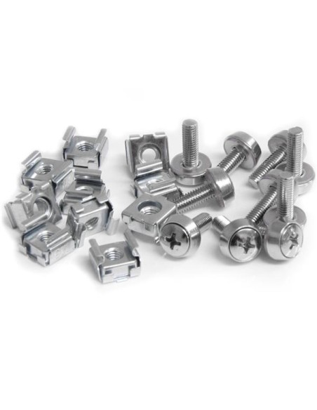 StarTech.com Paquete de 50 Tornillos y Tuercas Enjauladas Cage Nuts M5 para Rack Armario Servidores StarTech.com Paquete de 50 Tornillos y Tuercas Enjauladas Cage Nuts M5 para Rack Armario Servidores