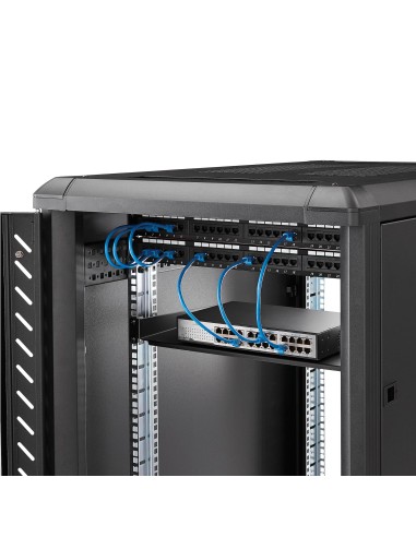 StarTech.com Bandeja Estante de 1U para Armario Rack de Servidores - de 10 Pulgadas (254mm) de Profundidad - en Acero de