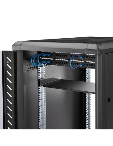 StarTech.com Bandeja Estante de 1U para Armario Rack de Servidores - de 10 Pulgadas (254mm) de Profundidad - en Acero de