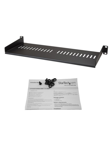 StarTech.com Bandeja Estante Ventilado de 1U para Armario Rack de Servidores - de 7 Pulgadas de Profundidad StarTech.com Bandeja Estante Ventilado de 1U para Armario Rack de Servidores - de 7 Pulgadas de Profundidad