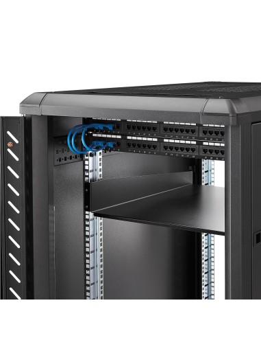 StarTech.com Estante Bandeja 2U 22in (558,8mm) de Profundidad Fija para Armario Rack Universal de Servidores - de Acero de