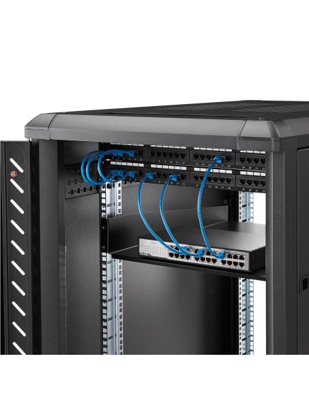 StarTech.com Estante Bandeja 2U 22in (558,8mm) de Profundidad Fija para Armario Rack Universal de Servidores - de Acero de StarTech.com Estante Bandeja 2U 22in (558,8mm) de Profundidad Fija para Armario Rack Universal de Servidores - de Acero de