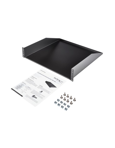 StarTech.com Estante Bandeja Cantilever 2U para Armario Rack de Servidores de 19 Pulgadas - Profundidad Fija de 18 Pulgadas StarTech.com Estante Bandeja Cantilever 2U para Armario Rack de Servidores de 19 Pulgadas - Profundidad Fija de 18 Pulgadas
