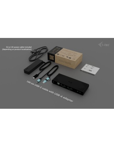 i-tec Universal Dual 4K Display Docking Station + Power Delivery 85W